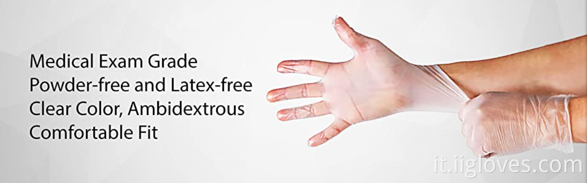 Guanti usa e getta pvc guanti in plastica usa e getta TPE guanti in PVC